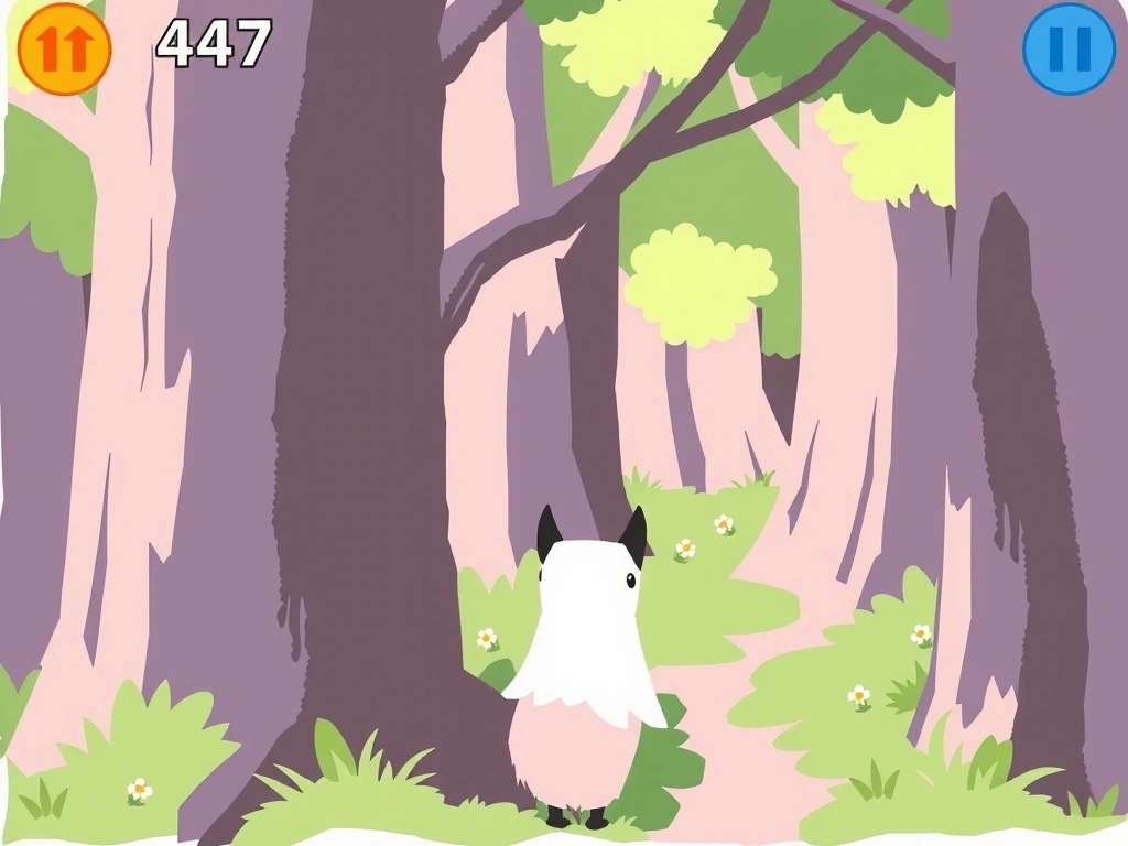 Verdant Path - Hand-Drawn Art