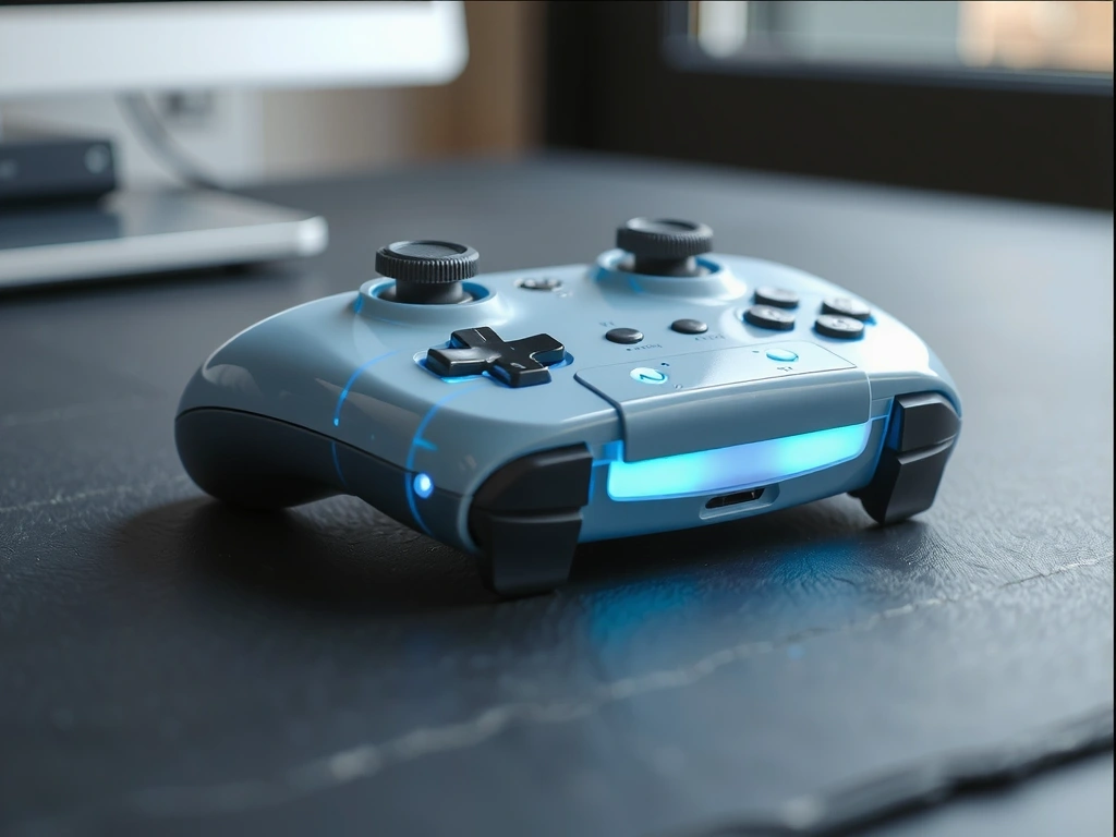 Premium mobile gaming controller illustration